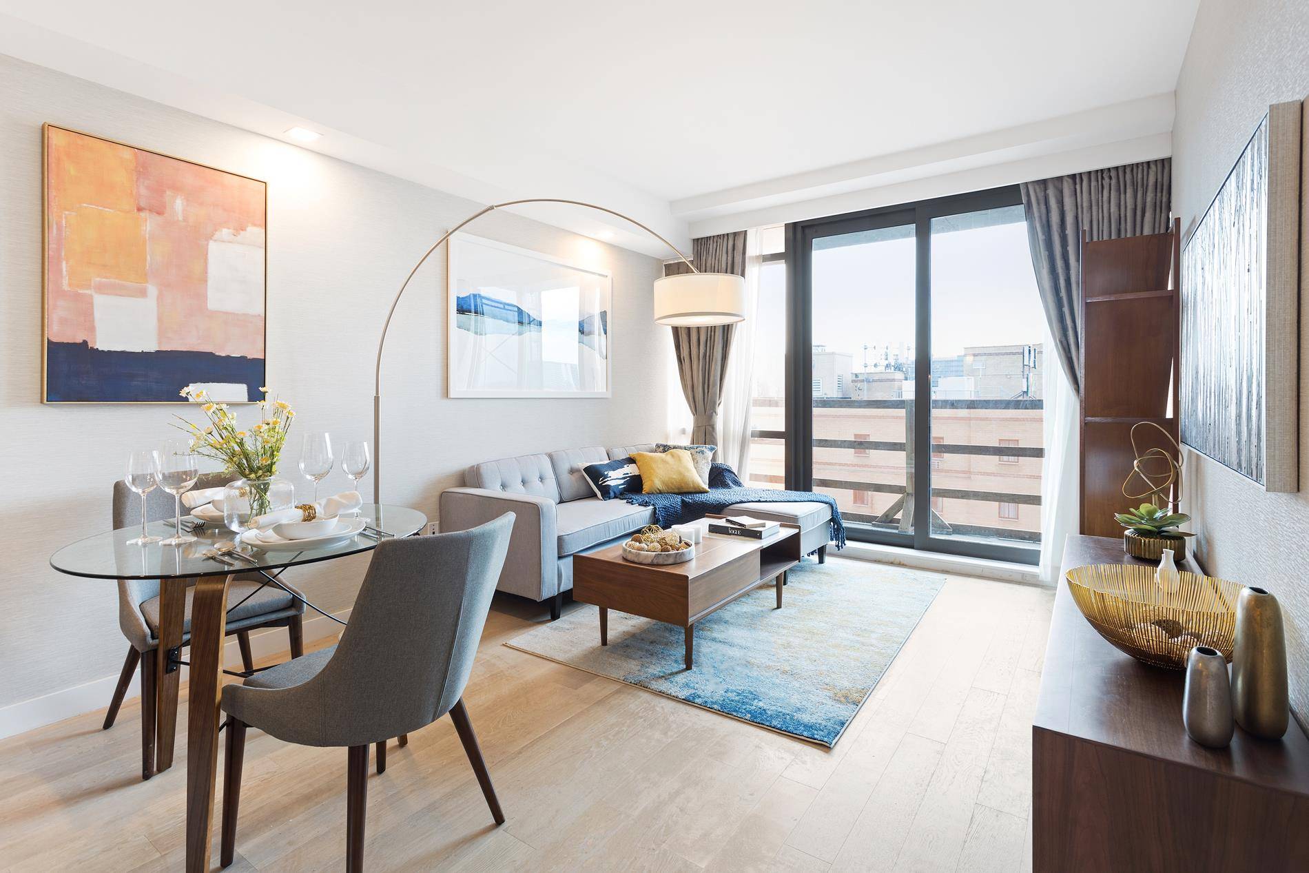 Apartment 8D is a large two bedroom, two bath home with a great light.