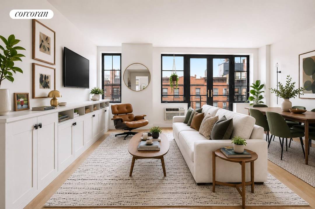 This sun soaked, spacious two bedroom, two bath Carroll Gardens condo offers spacious rooms with an airy feel in the most convenient of locations.