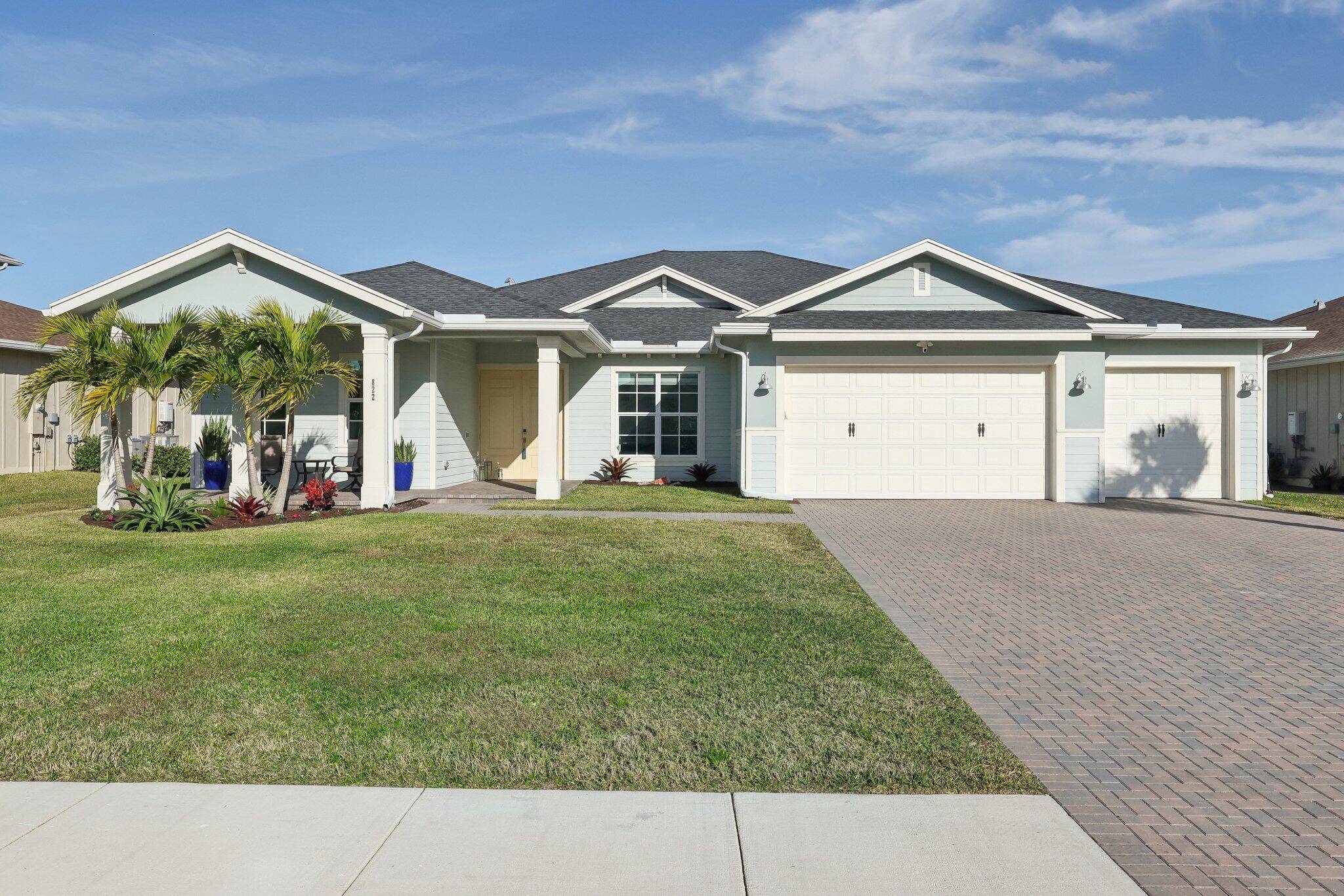 Located in the sought after Arden community, this exceptional one story Flora model offers a transitional Floridian design with luxury upgrades throughout.