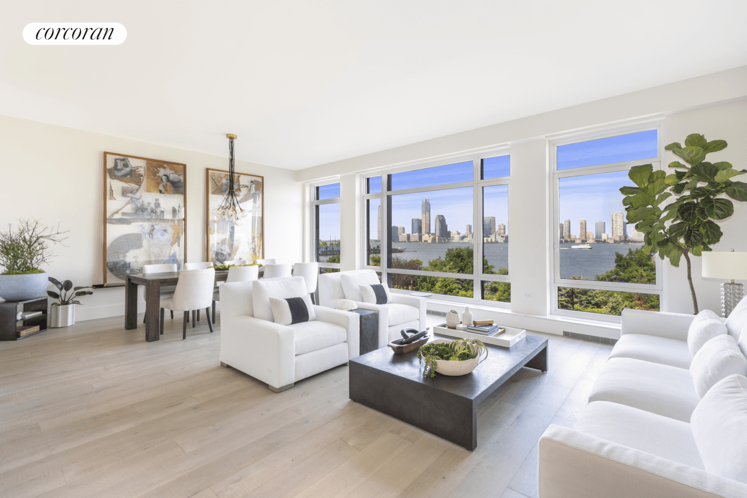 Tribeca Luxury Living. Residence 5C in the world renowned 70 Vestry, is an expansive two bedroom, two and a half bathroom home with breathtaking Hudson River views.