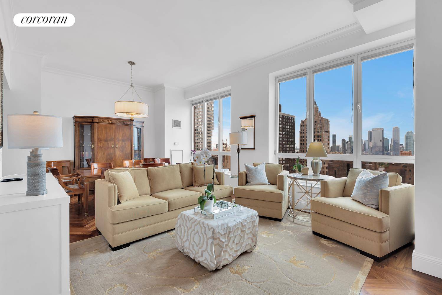 Penthouse 7A is a beautiful, sun filled home that is filled with modern amenities and a gracious and flexible layout to suit every need.