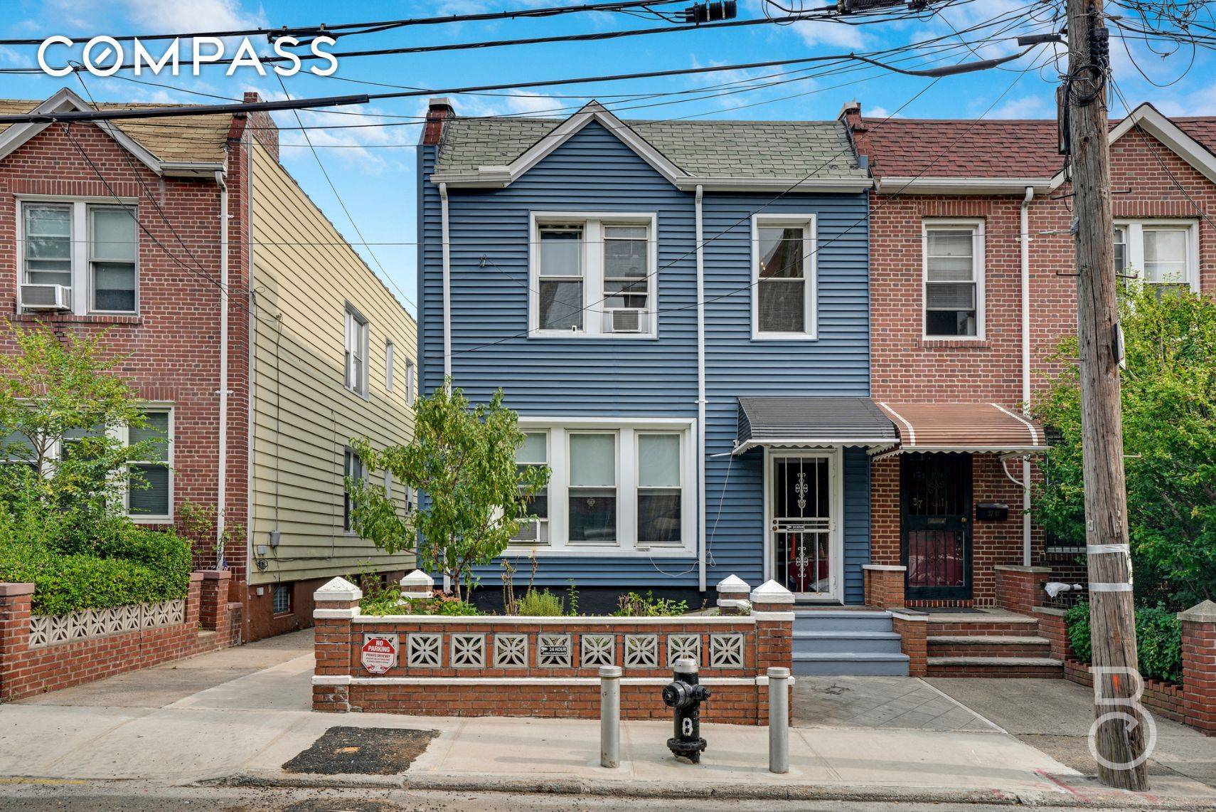 Quiet Ditmars block brick two family with parking amp ; yard !