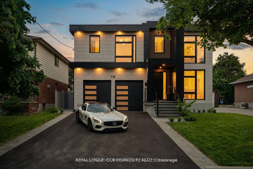 Step into a realm of unparalleled luxury at 14 Ranwood Drive, an architectural masterpiece that redefines modern living in the west part of Toronto.