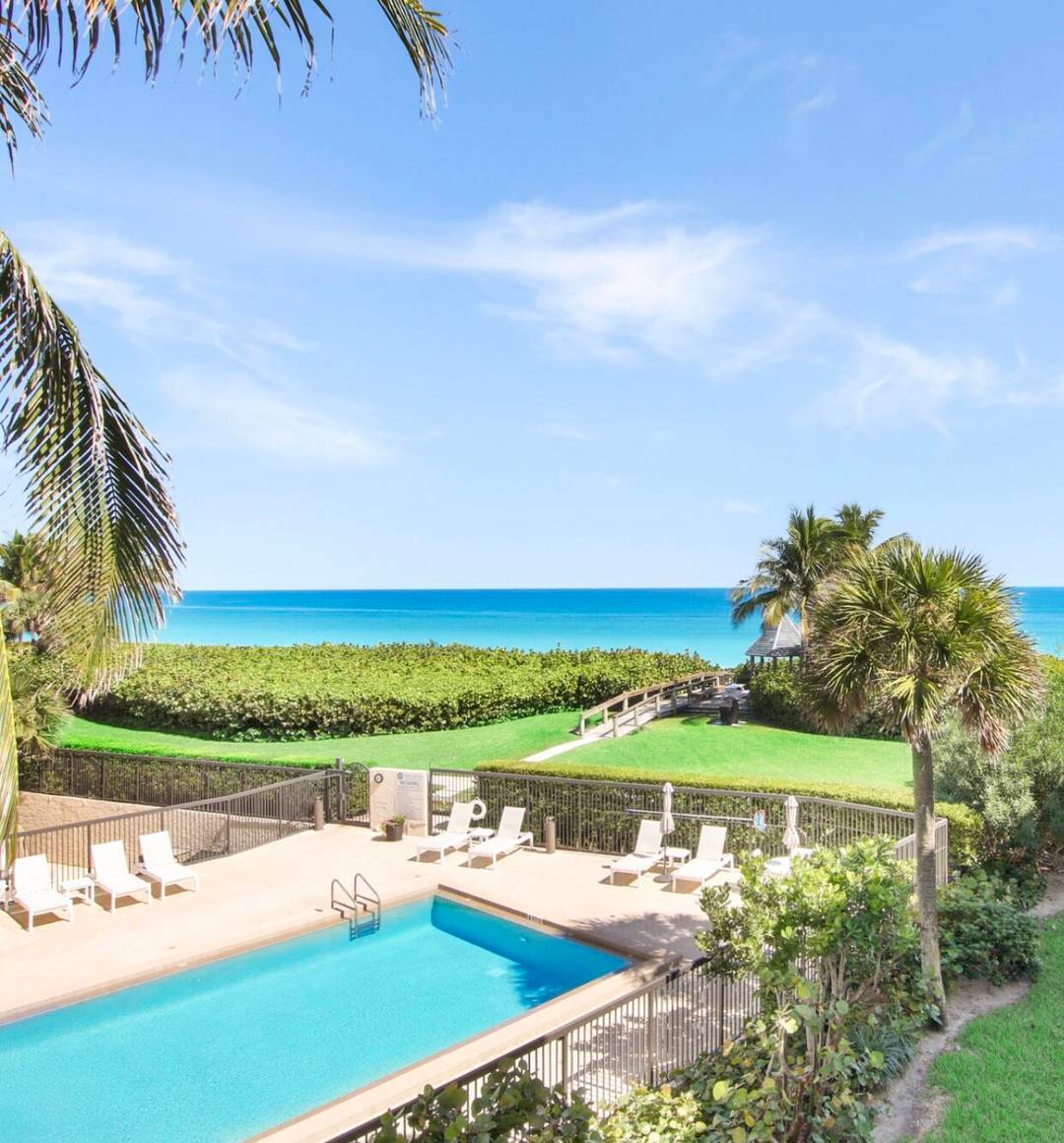 Oceanfront 2BR 2BA condo in a boutique Juno Beach building.