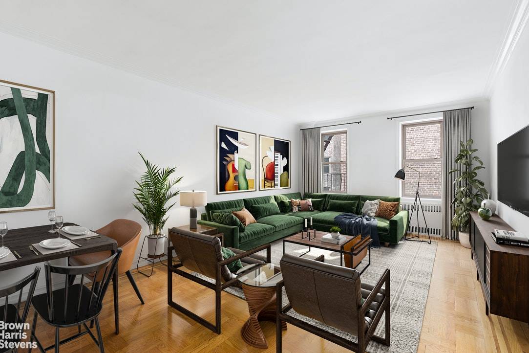 Beautiful high floor oversized one bedroom in a stunning prewar Art Deco elevator building on Shore Road.