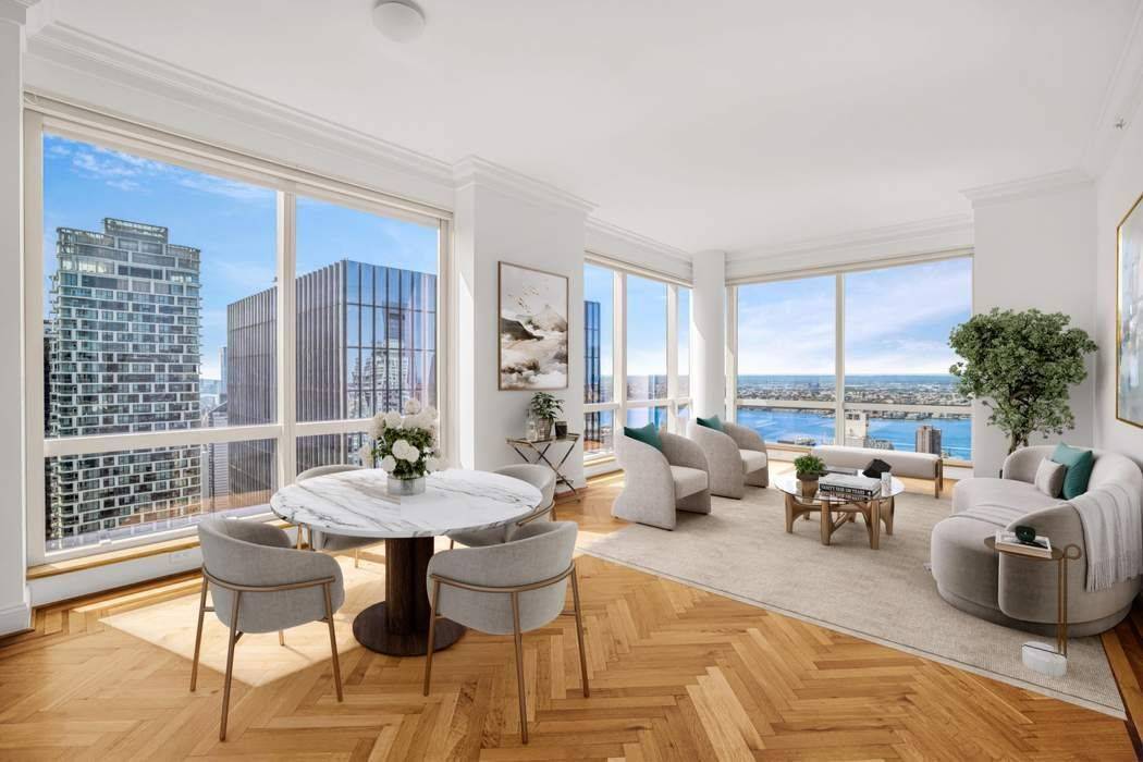 This high floor corner 2 bedroom, 2.