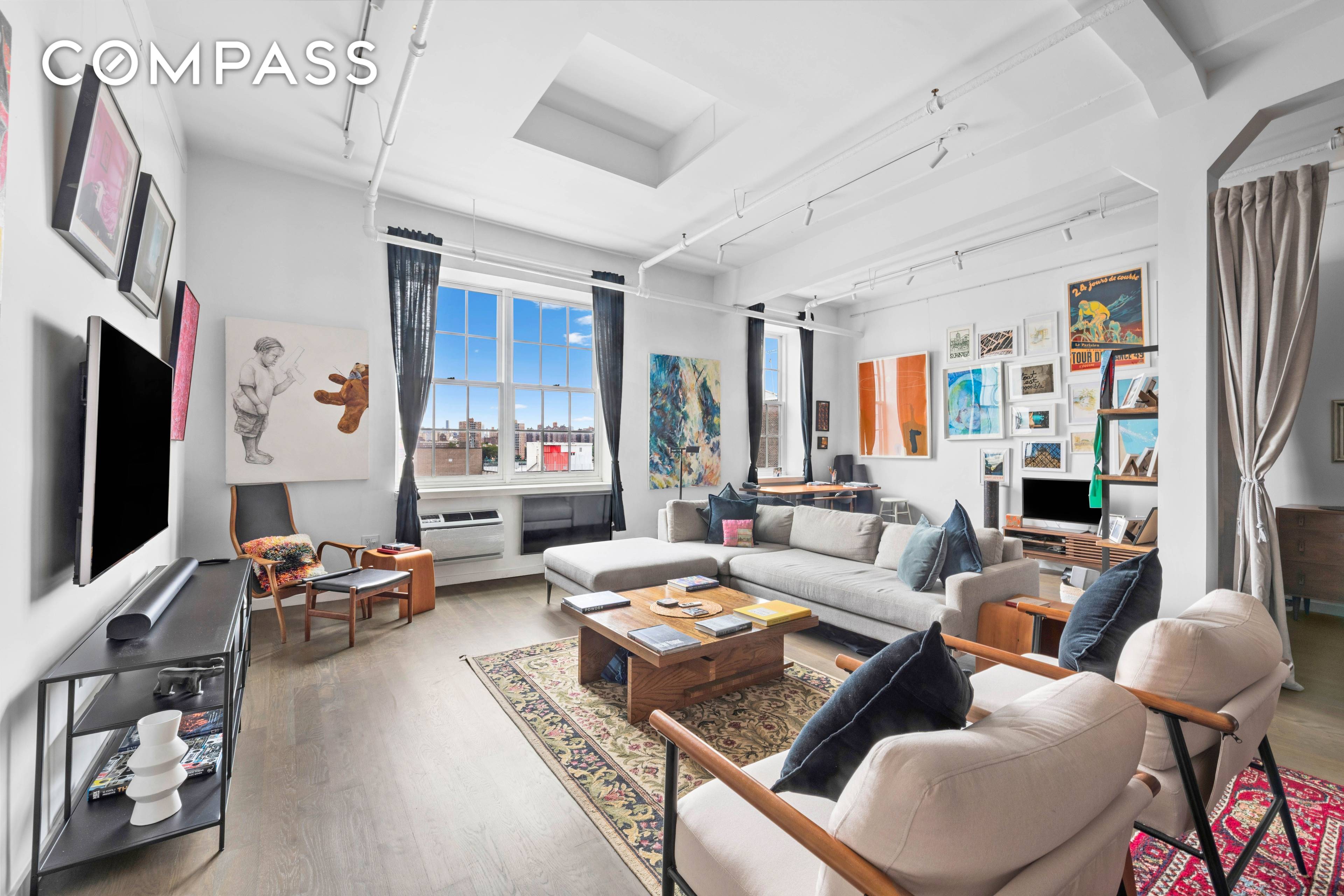 50 Bridge unit 516 is a classic DUMBO loft with amazing views of the Manhattan skyline.