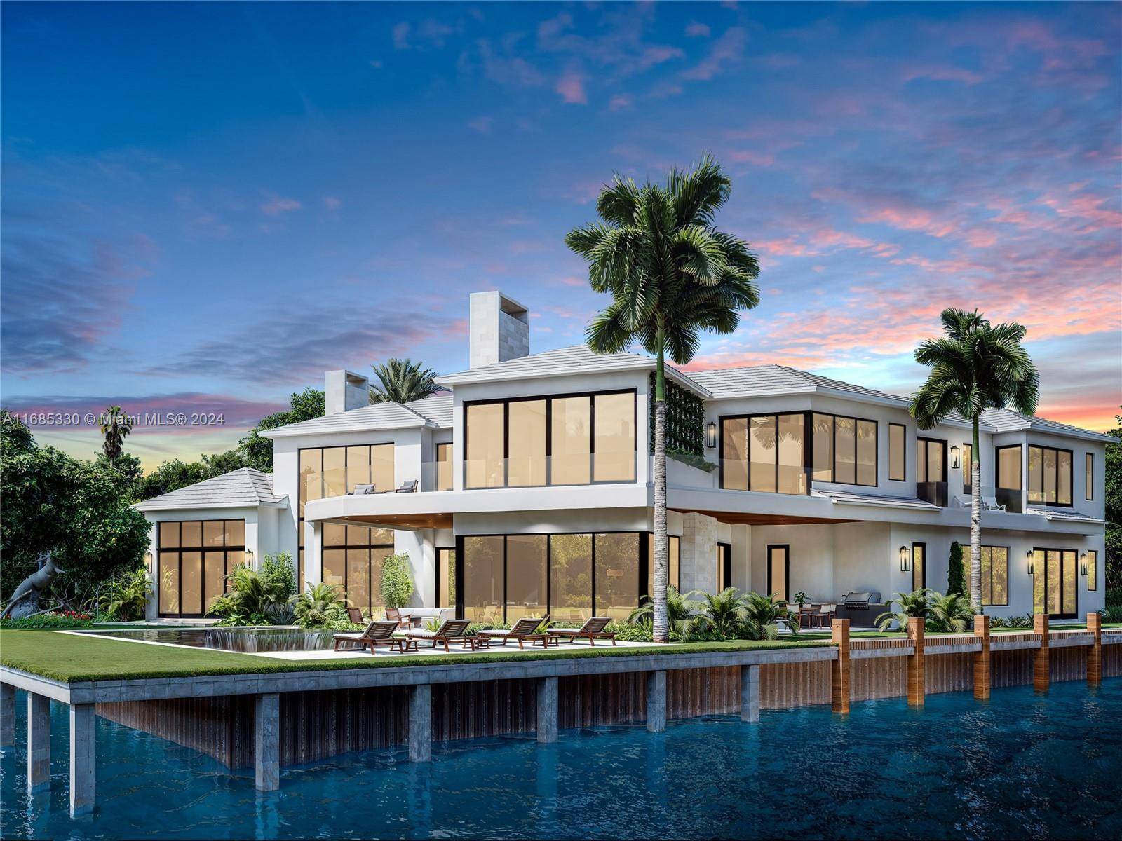 Indulge in unparalleled waterfront luxury at this 11, 000 sq ft newly built estate on an expansive deep water Intracoastal Point Lot, designed to captivate with sweeping water views and ...