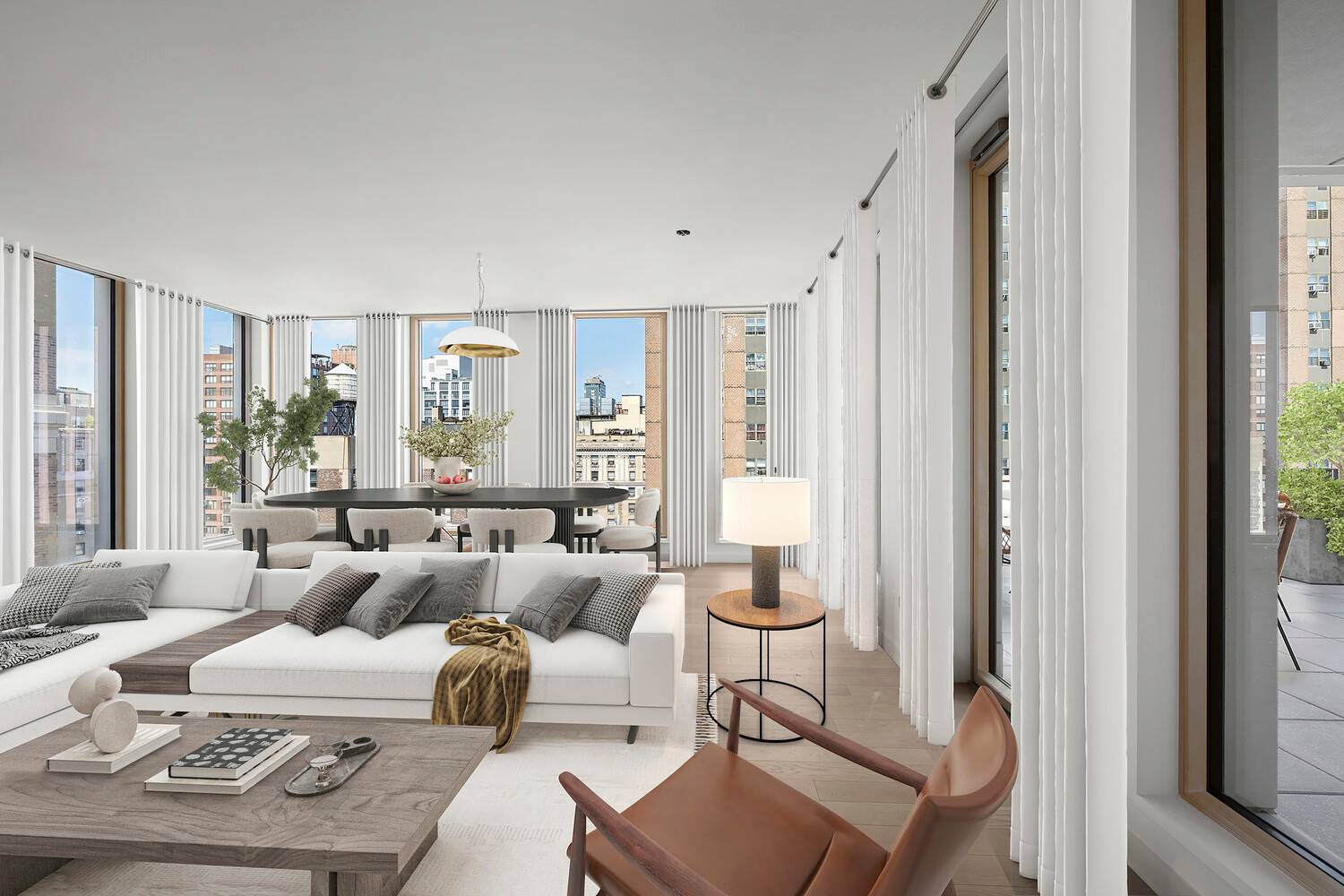 An intimate full floor home, Residence 11 includes all the features of a luxurious, discrete townhouse ; a private entrance, abundant outdoor garden terrace space and complete separation of the ...