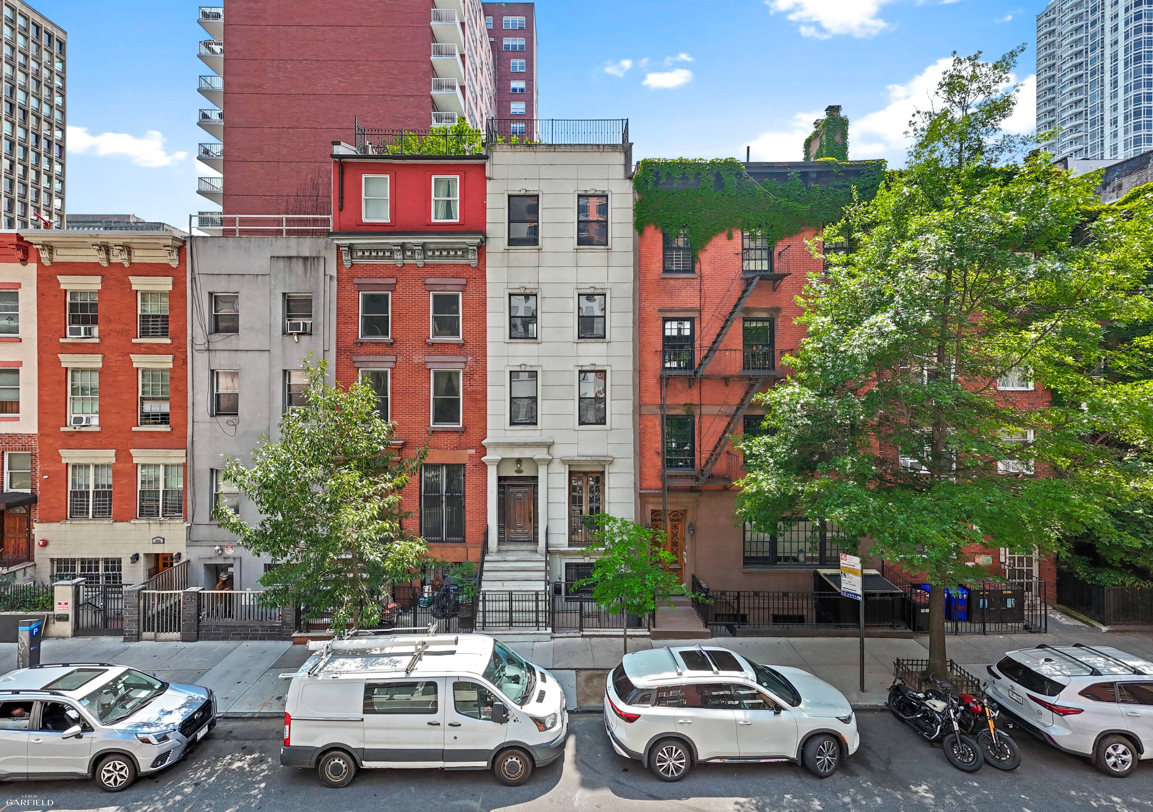 This 17 foot wide multi family townhouse on a tree lined block the borders Kips Bay amp ; Murray Hill features an owner s triplex with two private outdoor spaces ...