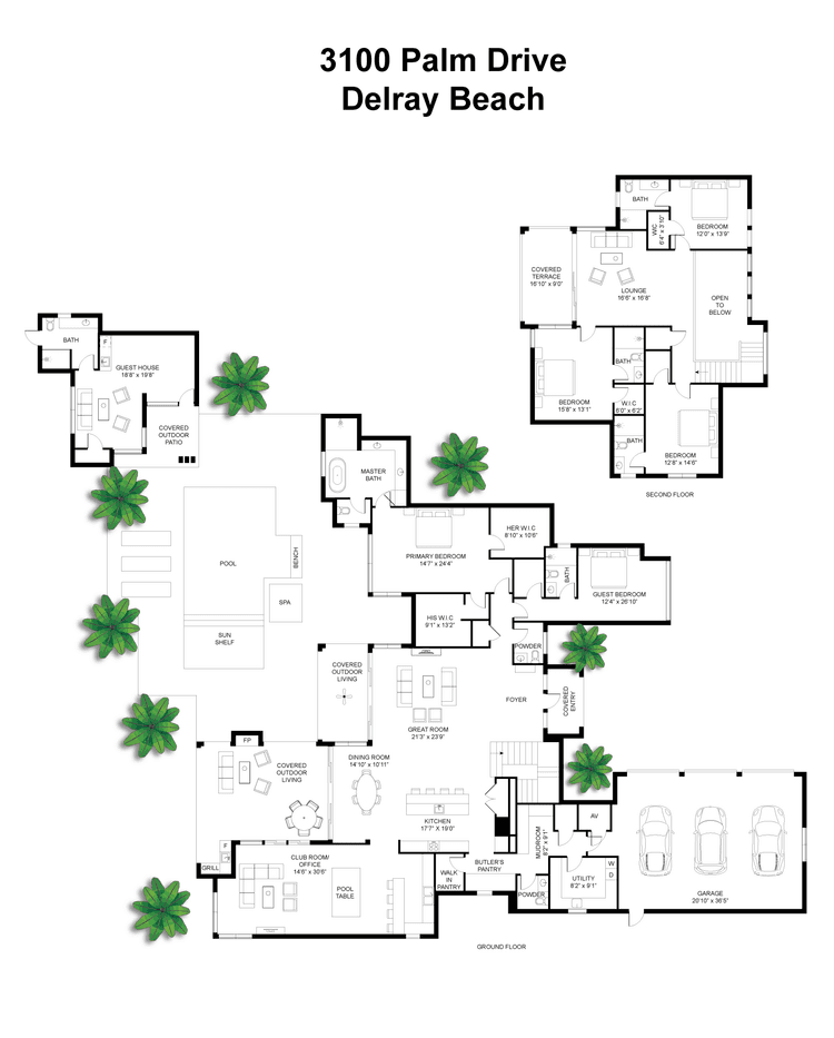 Welcome to 3100 Palm Drive an exceptional new construction estate designed by renowned architect Randall Stofft, offering modern sophistication, rare flexibility, and resort style living in the heart of Delray ...
