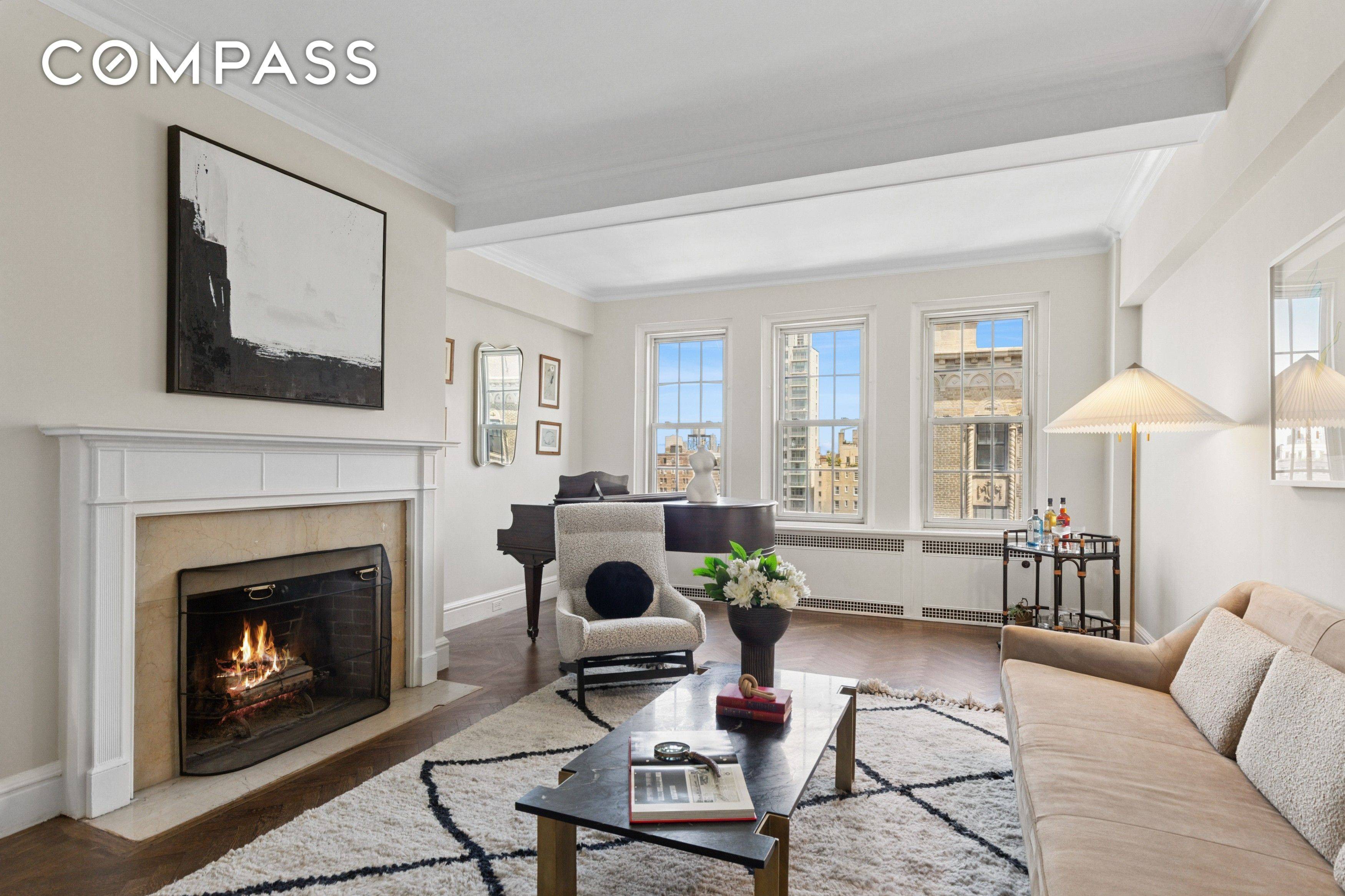 EXTRAORDINARY CLASSIC 6 ON CENTRAL PARK WEST Understated elegance and generous proportions take center stage in this high floor Classic 6 directly across from Central Park.