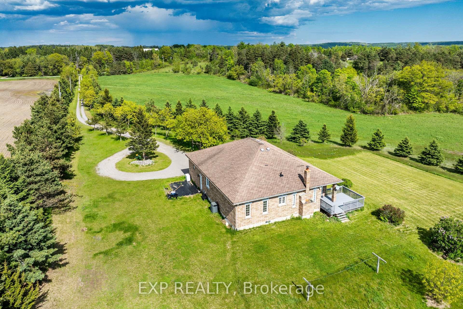 Discover the charm of 296 Montgomery Road in Roseneath, Ontario, a stunning all brick, detached bungalow perched on a hill, offering breathtaking views of clear rolling hills.