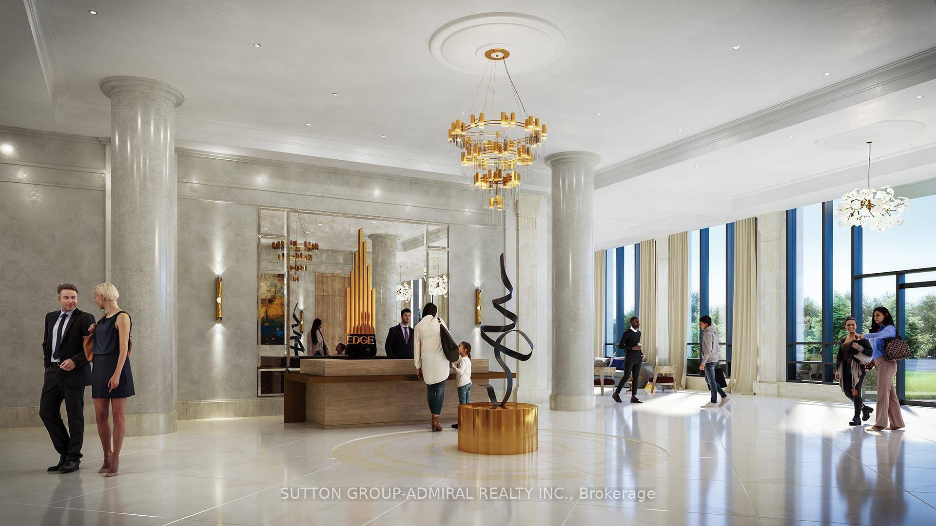 Full of light luxurious 2bedrm, 2 bath, 1 parking, 1 locker located in prestige Edge Tower 2, Centerof Mississauga.