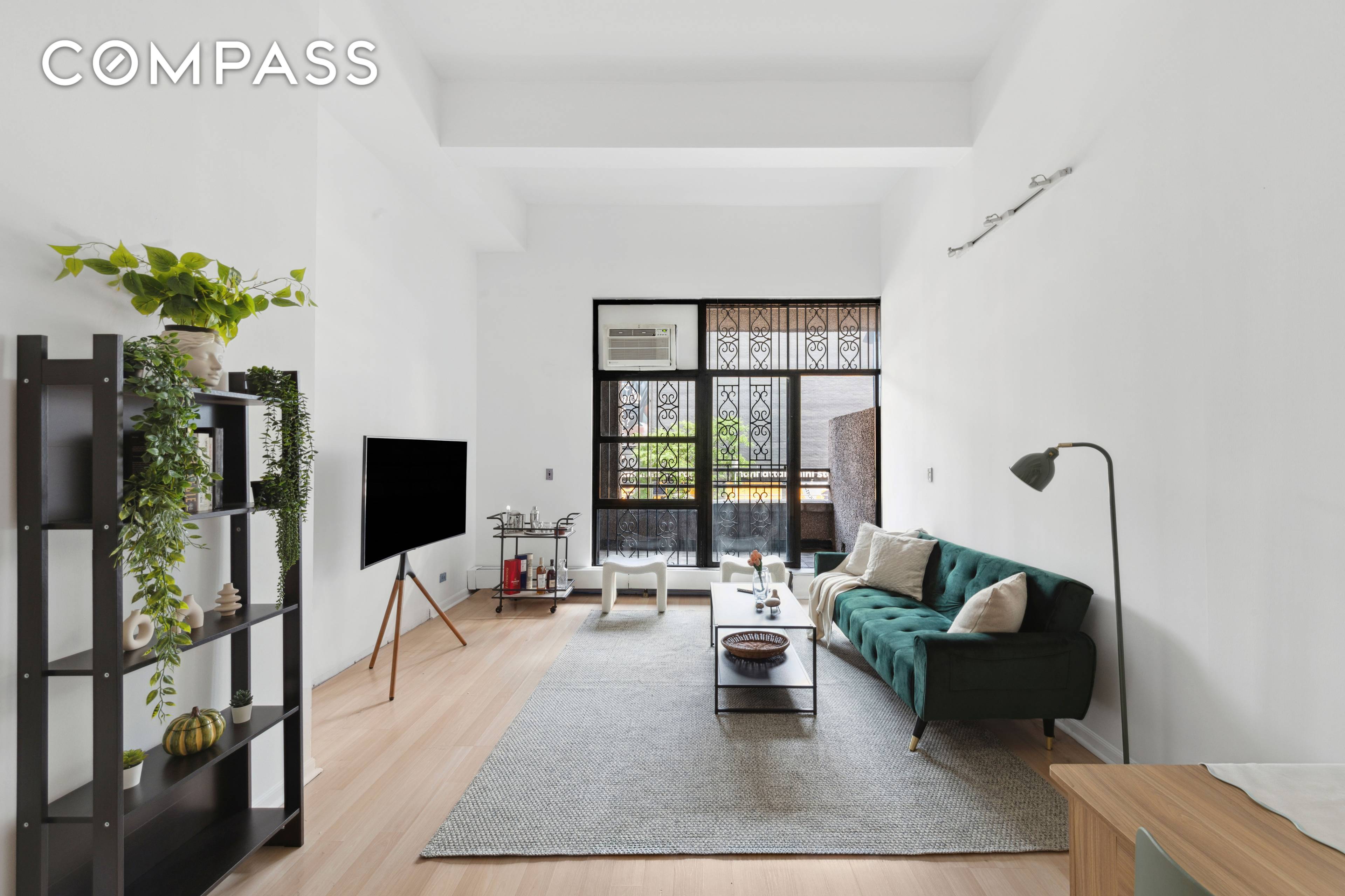 Welcome to your stunning one bedroom duplex, featuring soaring 13 foot ceilings and floor to ceiling windows that flood the space with natural light.