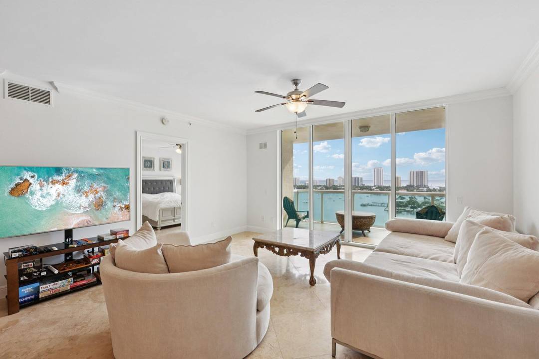 Spectacular intracoastal ocean views from this 18th floor furnished 2bd 2ba plus large den in the preferred ocean tower.