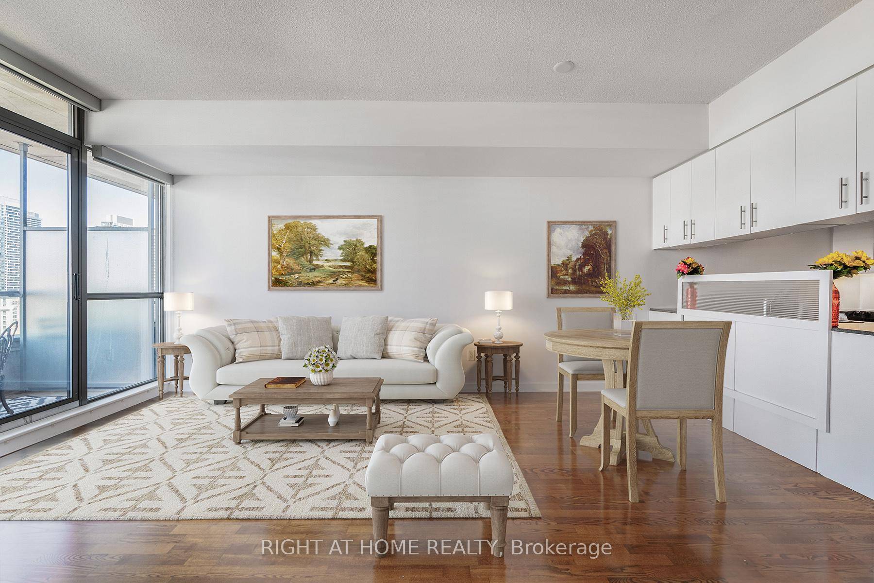 Freshly Renovated. West facing LOTS of light and SUN !