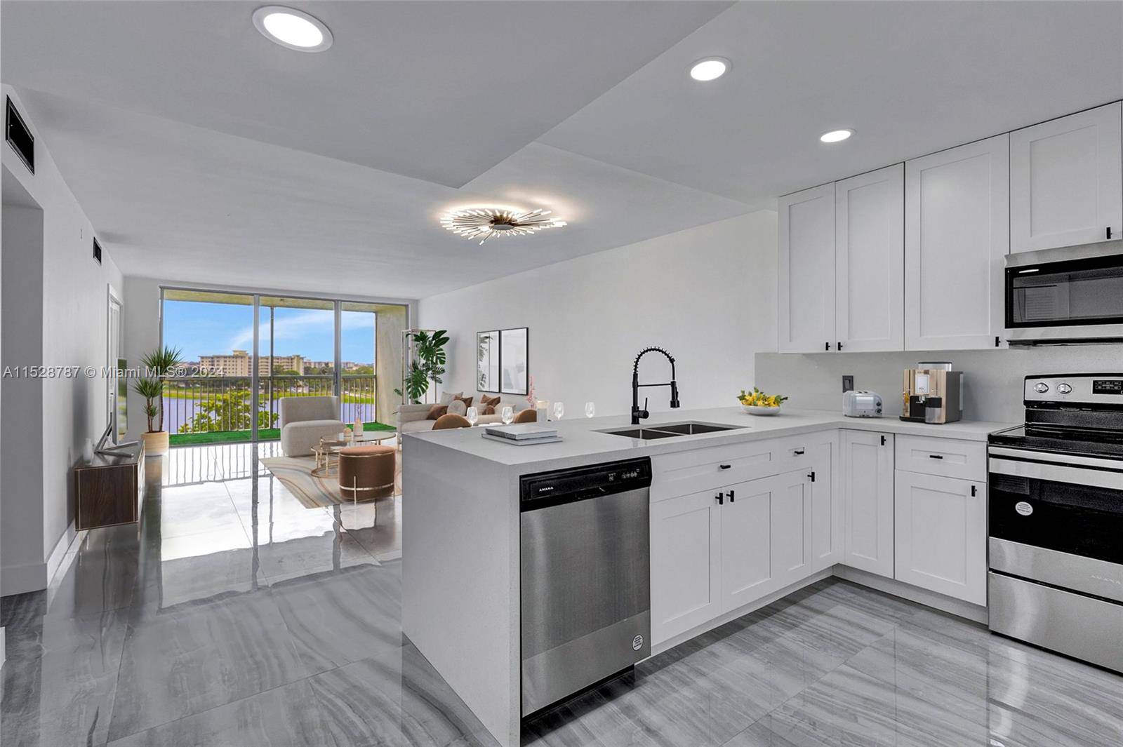 Completed upgraded unit at the 7th floor, with stunning lake view facing east that warranties a beautiful sunrise.