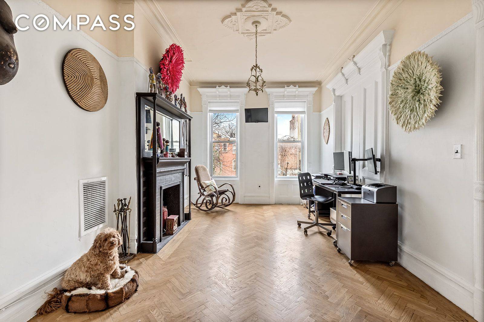 Bright and airy with high ceilings and adorned with period detail, 480A MacDonough Street is a brownstone beauty with original detail intact and key upgrades such as new electrical, boiler, ...