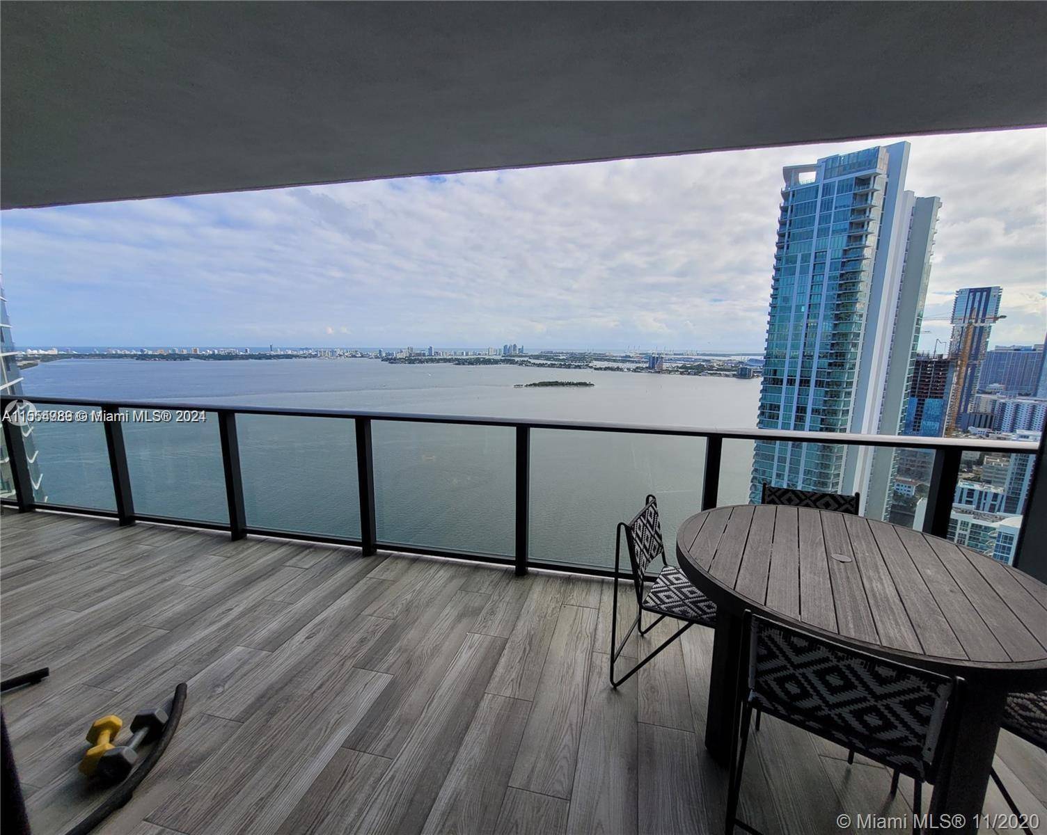Beautiful 2 3 unit with ocean view in a luxury building, private elevator opens to the foyer of the unit.