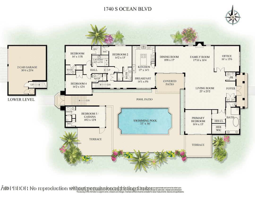 Welcome to 1740 S Ocean Blvd, a gut renovated oceanfront home with spectacular views on Billionaire's Row in the coveted Estate Section.