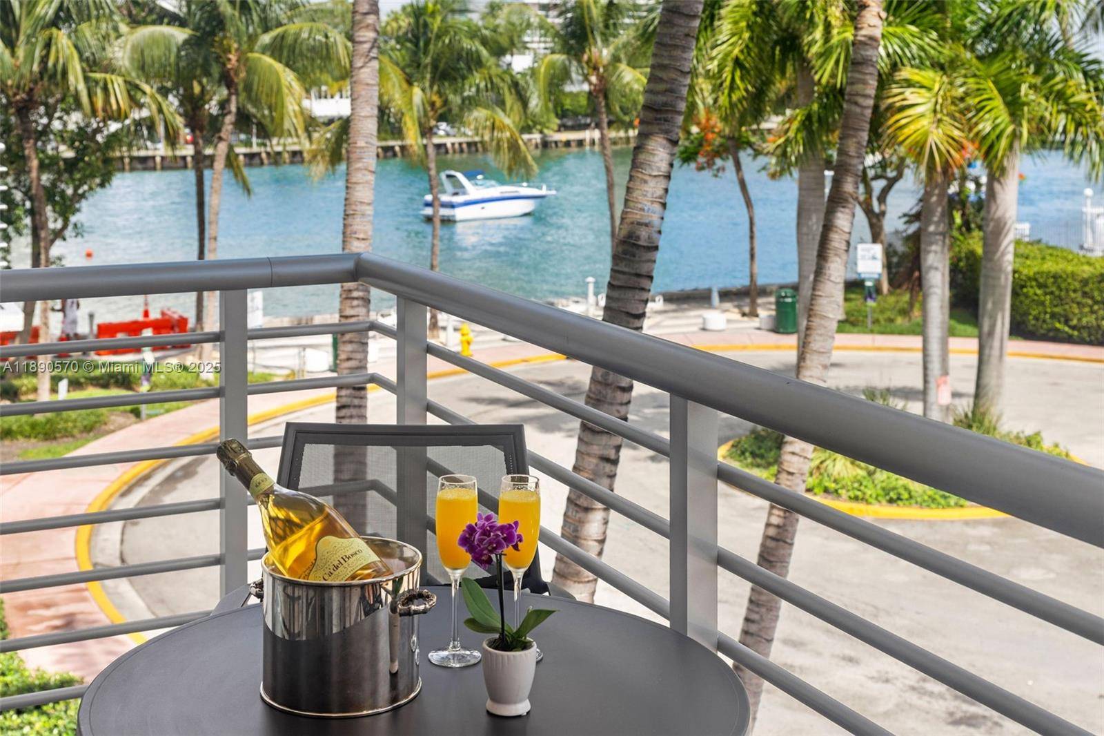 Start your mornings with coffee on the balcony, taking in serene views of the Intracoastal from this fully renovated South Beach residence.