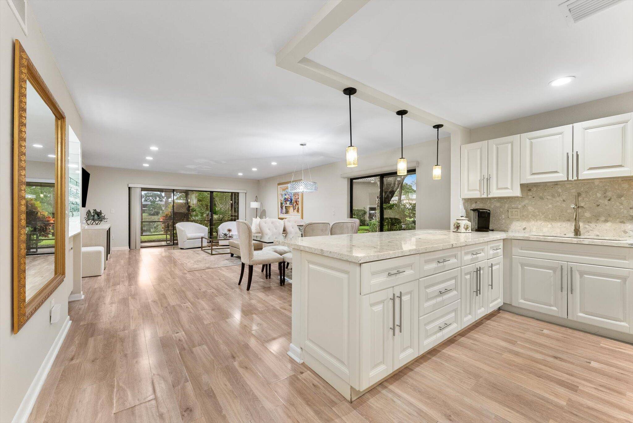 Welcome home to this spacious 2 bedroom, 2 bath ground floor condo offering 1, 562 sq ft of well maintained living space in the prestigious, gated community of Hunters Run ...