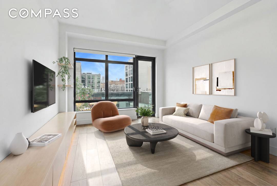 Residence 4A at 147 Hope Street sits on a charming Williamsburg block and nails that sweet spot between clean modern design and real everyday livability.