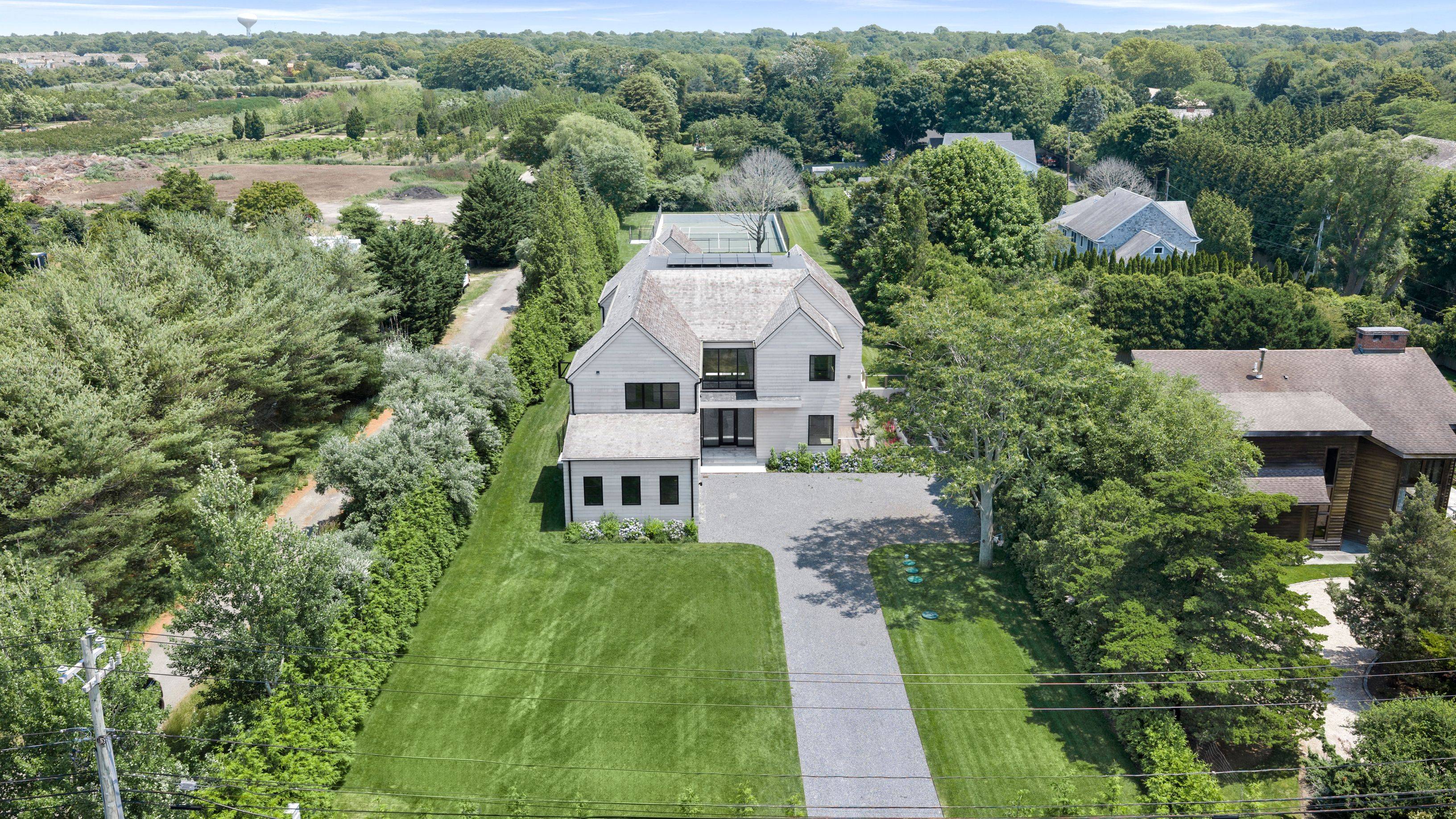 New Construction in Southampton Village with Tennis