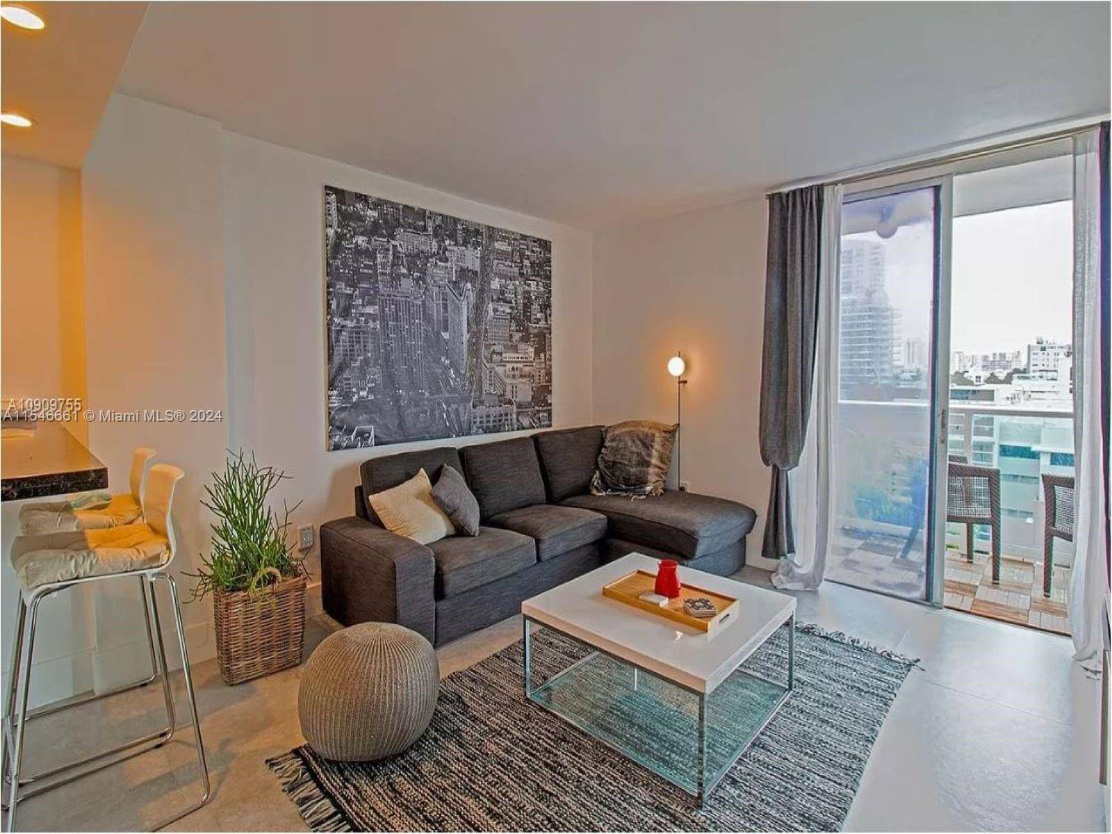 Remodeled 1 bed 1 bath condo at the heart of South Beach on trendy West Avenue part of Mirador with an open balcony.