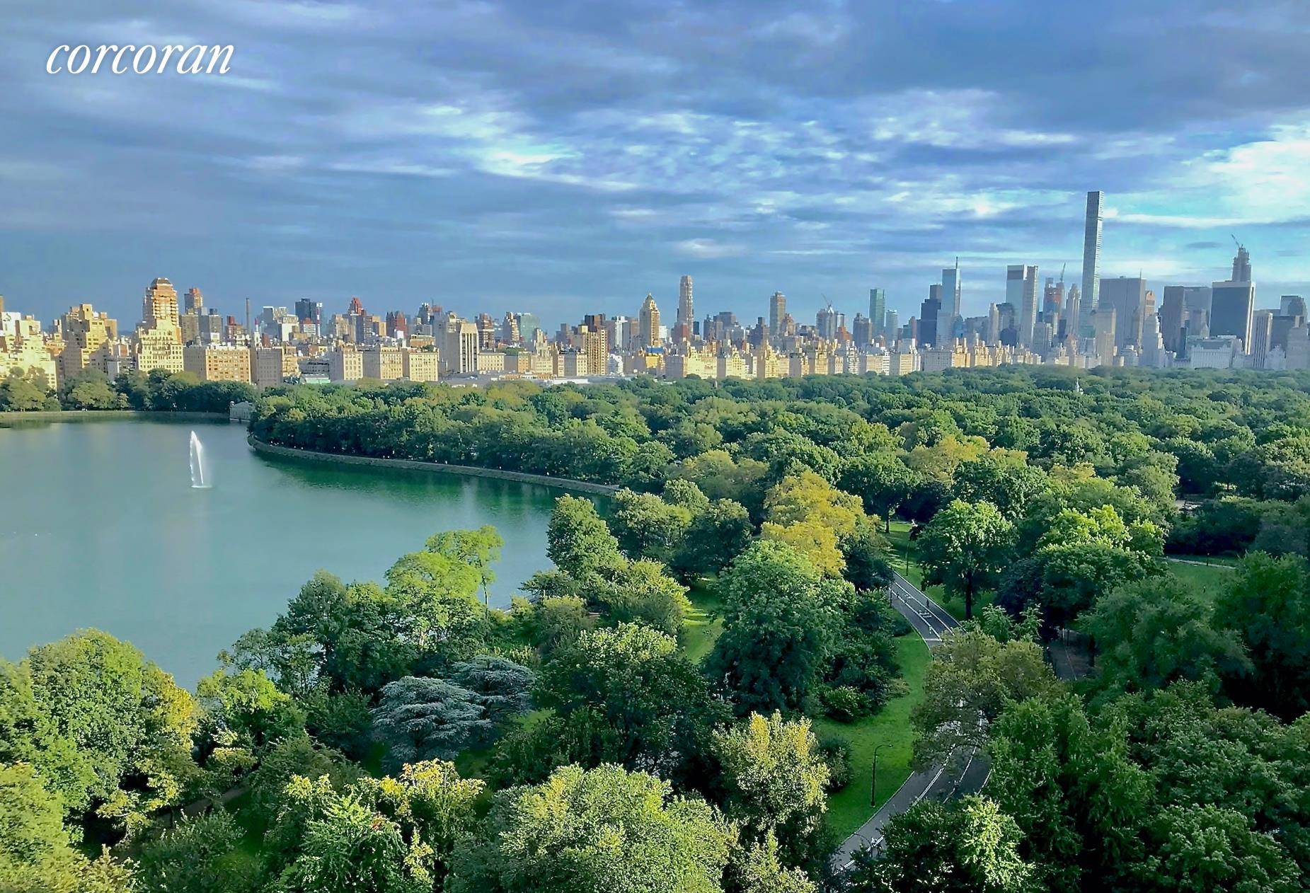 Peerless Reservoir and Park panoramas illuminate a 12 room, 5 to 7 BR, 6 bath duplex PH atop the iconic El Dorado.