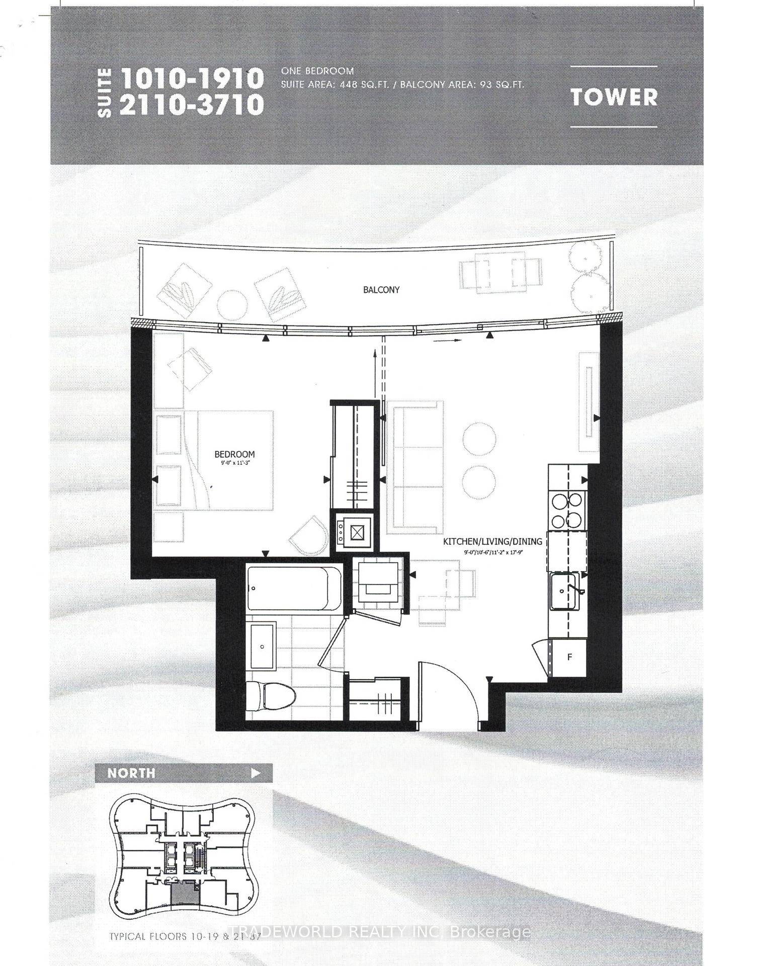 Bright amp ; Functional Layout 1 Bedroom Unit Unobstructed East Facing View Open Concept Floor To Ceiling Windows Contemporary Design Kitchen With Trailer Upper Cabinets And Valance Lighting, Integrated Fridge ...