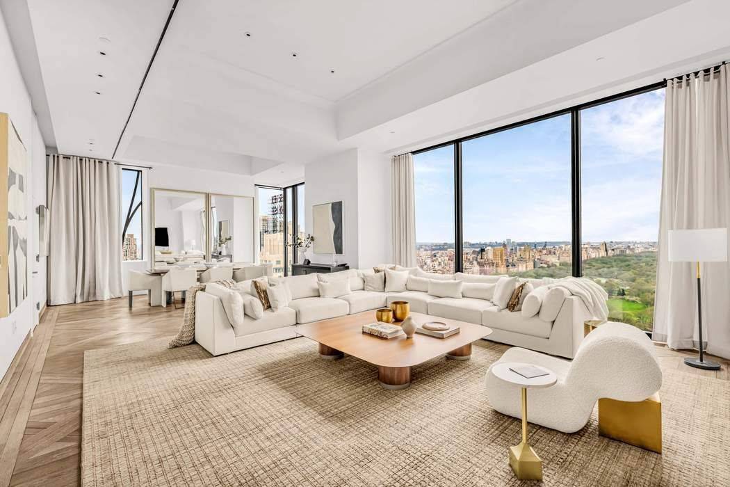 Designed by the renowned Studio Sofield, recognized for their impeccable craftsmanship, this 4, 492 sqft residence offers a direct elevator Entry Gallery which leads into a sprawling full floor, 3 ...