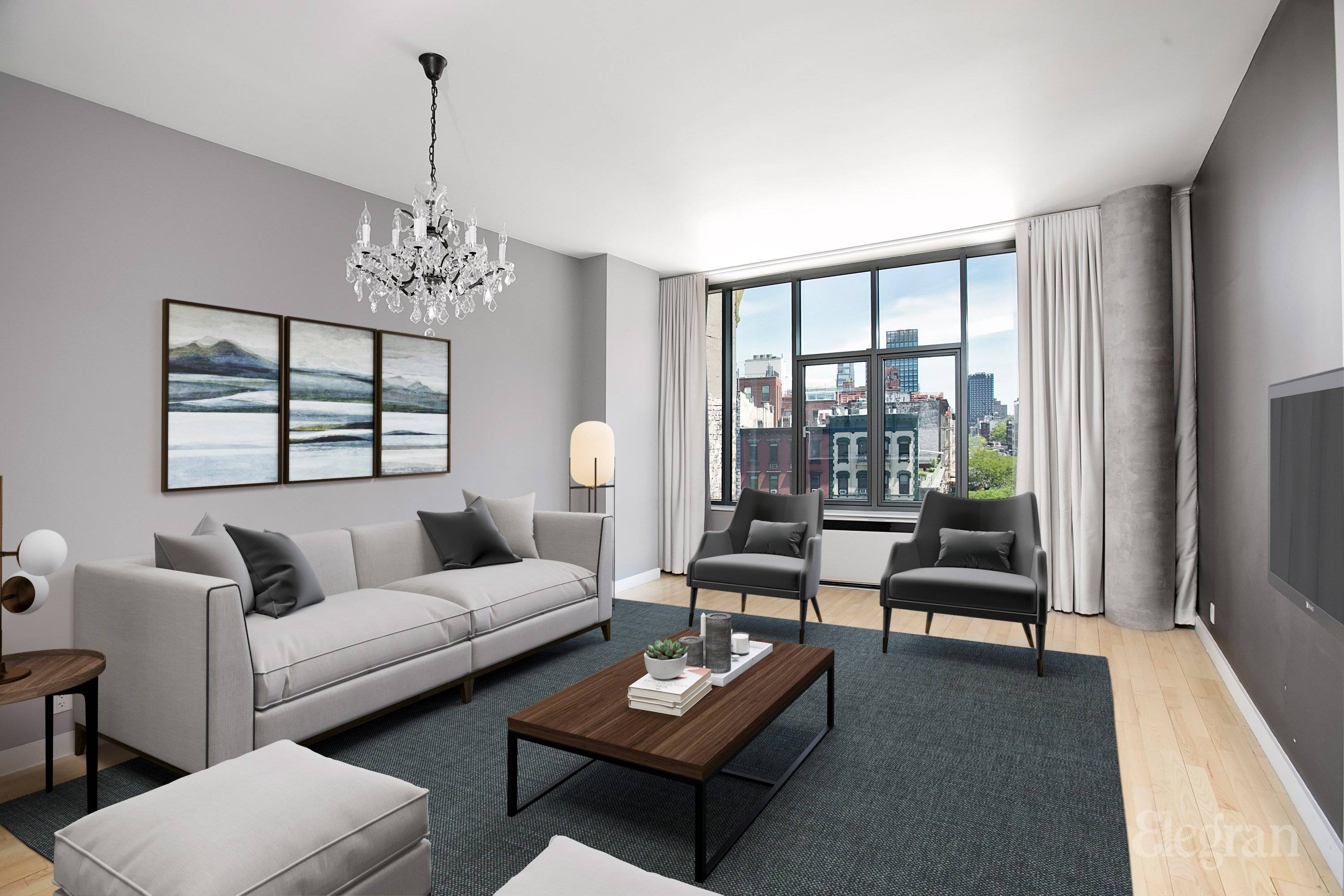 Stunning 2 Bedroom 2 Bathroom in a Full Service Building in SOHO with a VIEW !