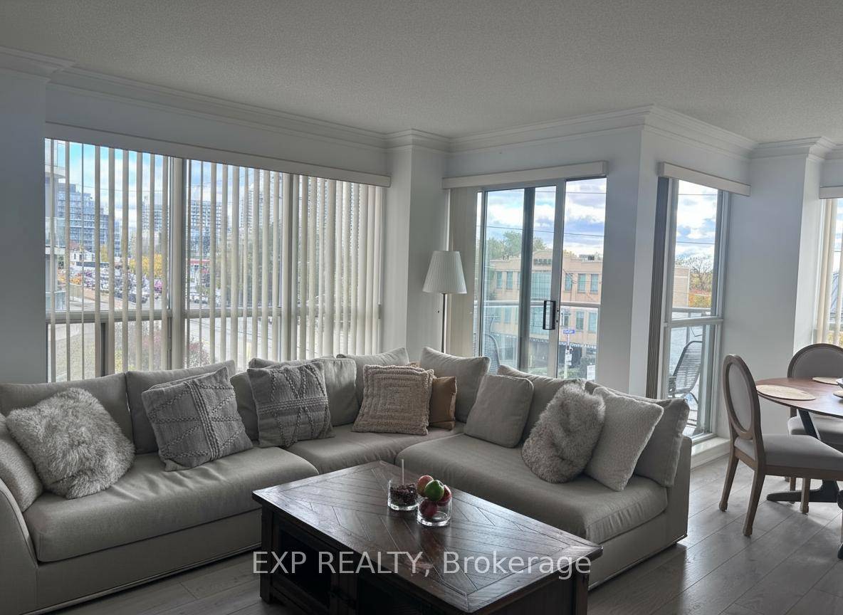 This Amazing Corner Suite Offers A Bright And Spacious Layout With 2 Large Bedrooms Plus A Den Perfect For A Home Office Or Can Be Used As A 3rd Bedroom.