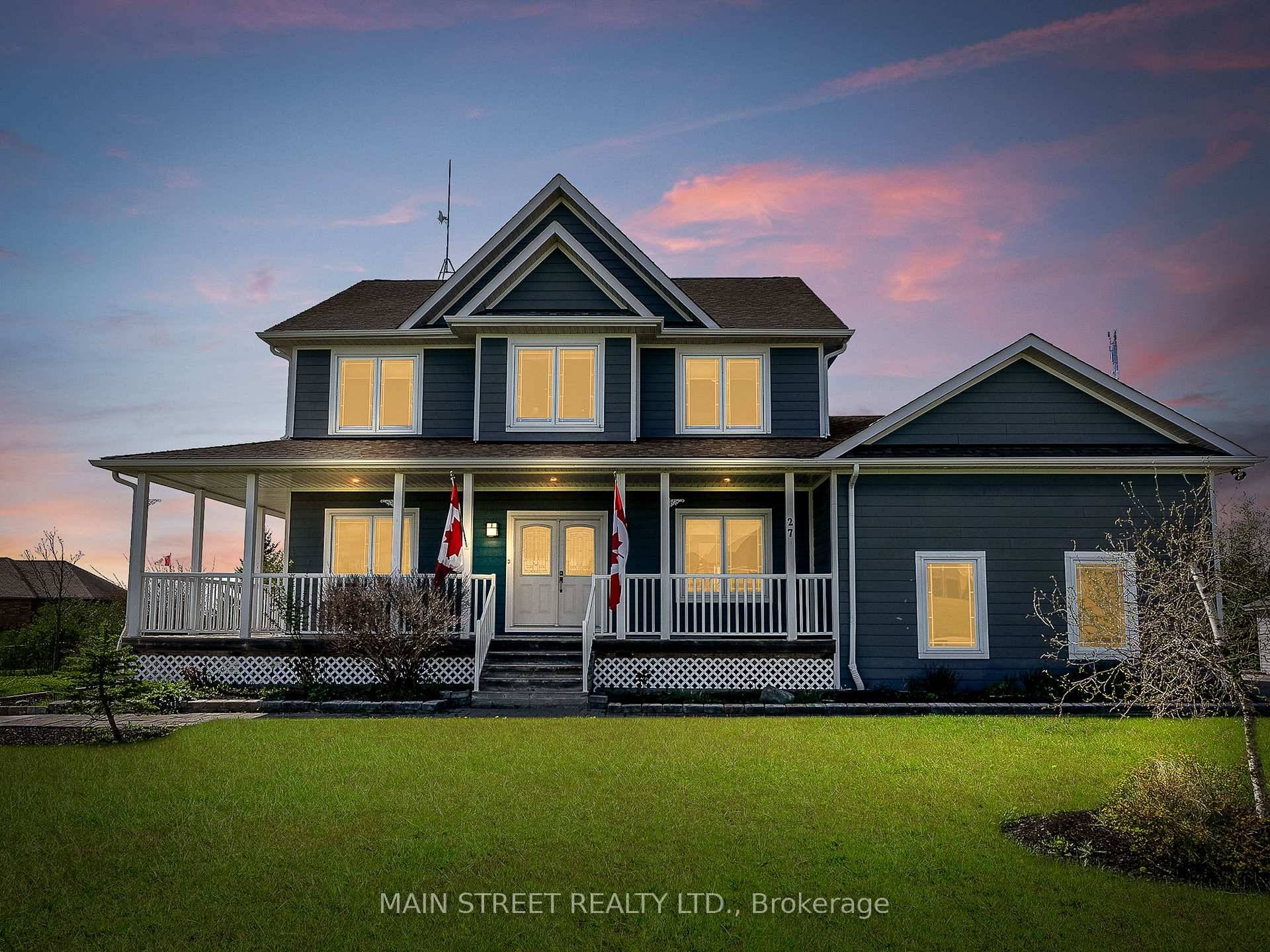 Nestled in the rolling hills of Uxbridge, this stunning executive home offers privacy, comfort, and sweeping views of mature trees and unforgettable sunsets.