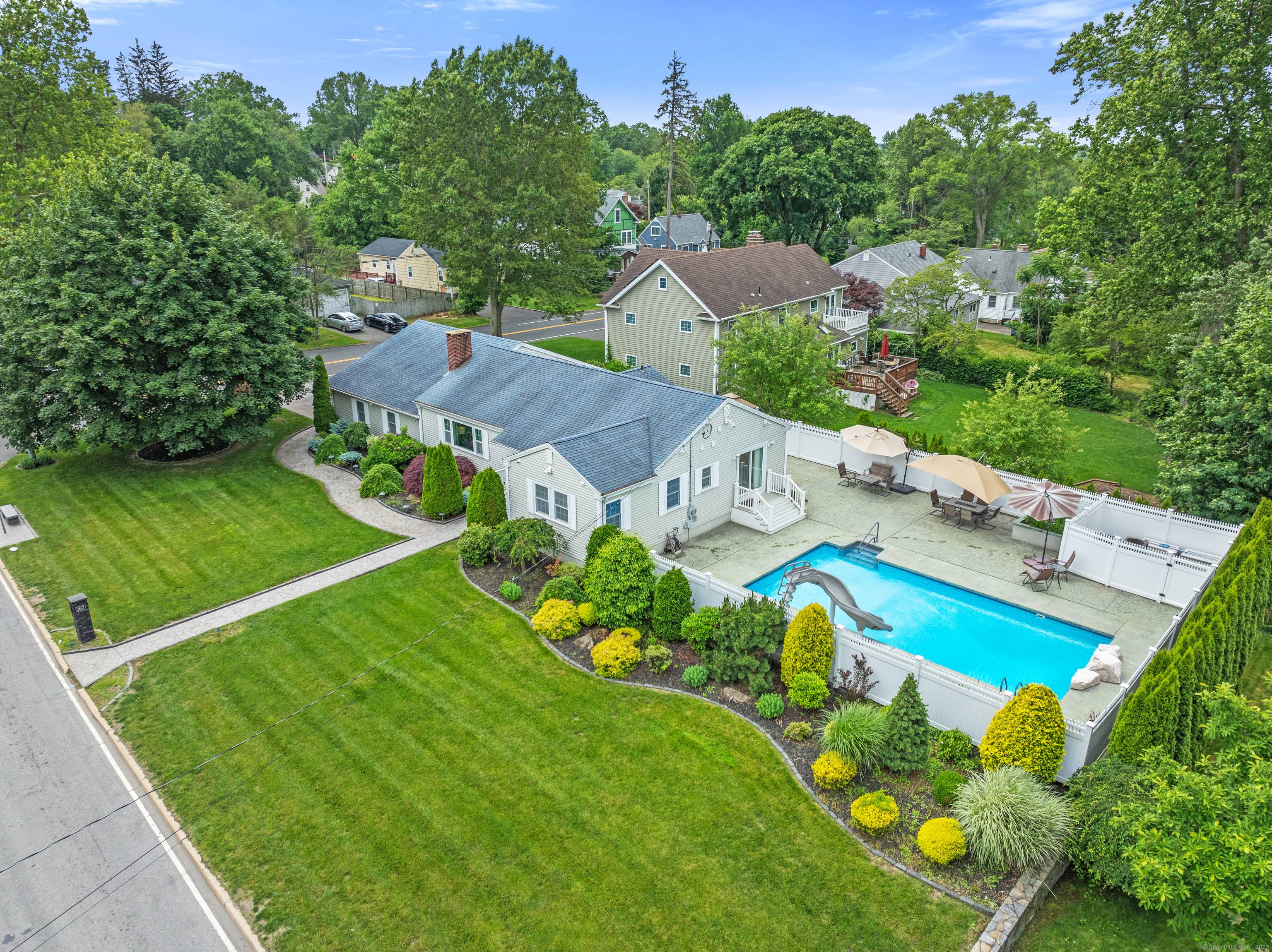 This Ranch has over 720, 000 spent transforming the interior exterior with feature like an In Ground pool with slide, 1, 513 square feet of finished lower level possibility for ...