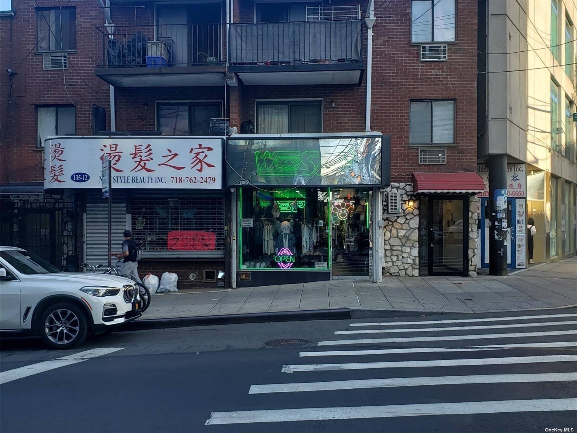 Downtown Flushing, walk to 7 train, LIRR, buses, Skyview amp ; Tangram's shopping mall, shops, restaurant, busy foot traffic.