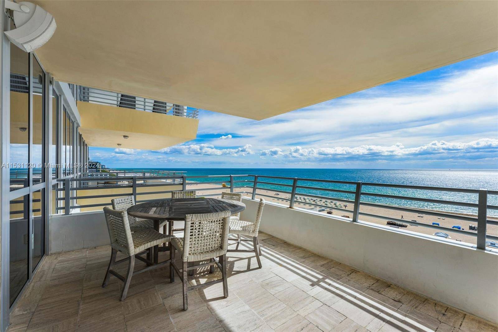 Stunning unit direct ocean facing in the heart of Miami Beach the prestigious South of Fifth residential area.