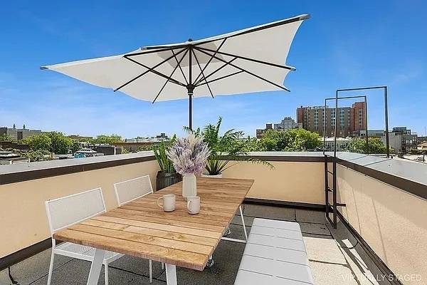 3BR 2BA with High Ceilings Private Roof Deck in the Heart of Bushwick Two levels of living space room to breathe, spread out, and live your way 3 true bedrooms ...
