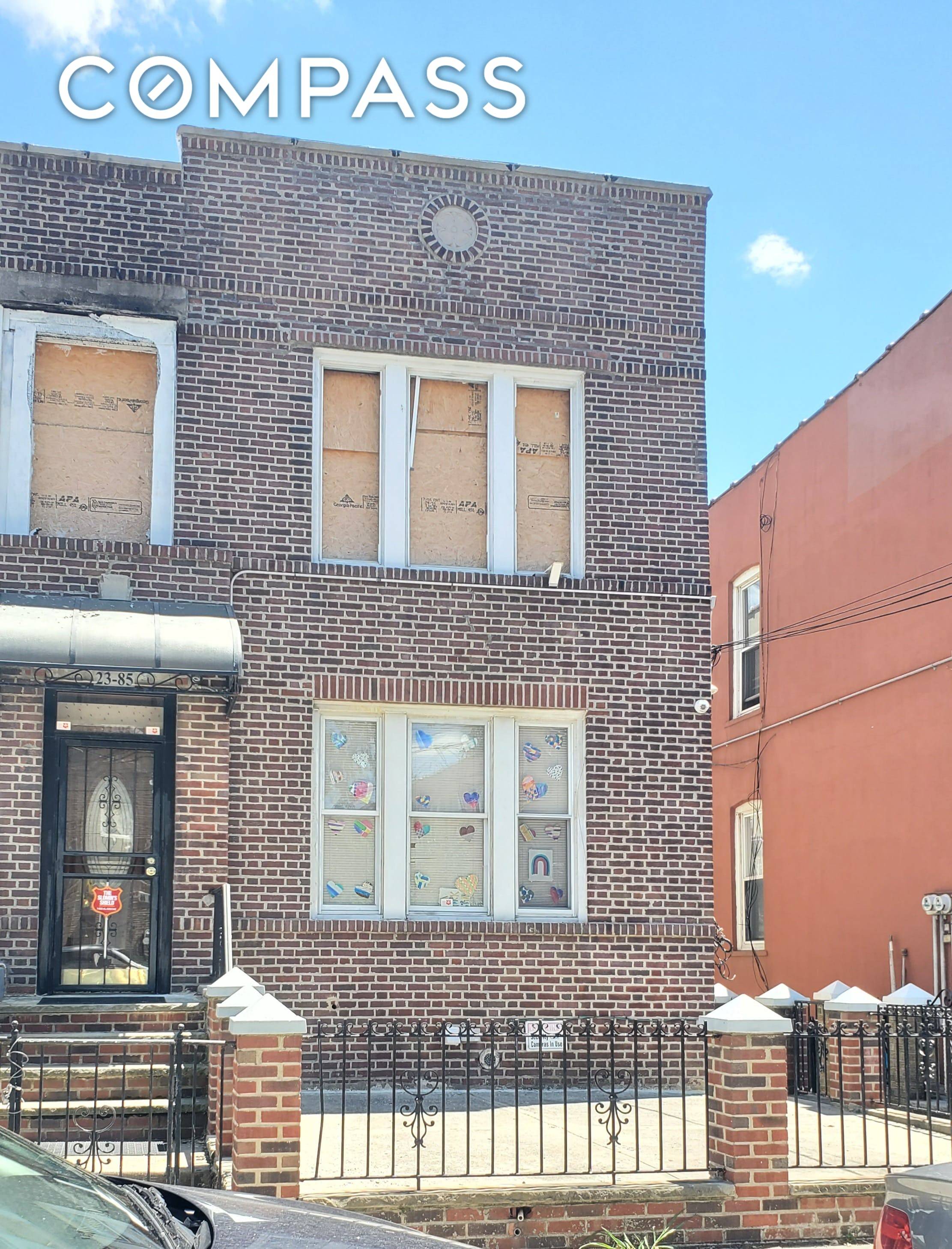 Entertaining Cash Offers ONLY SOLD AS IS WHERE IS Building IS Gutted to the Beams In Need of Complete Renovation Lot Size 24.
