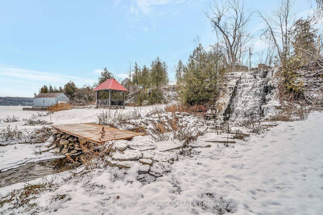 Tucked away on the water at Hallowell Mills Cove, this rare 4.