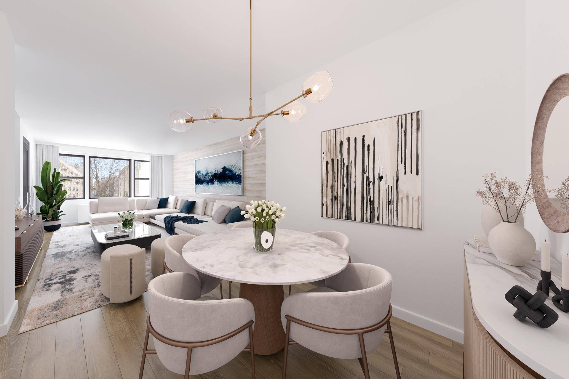 Welcome to 201 East 21st Street, Apartment 5J Your Gramercy Haven Nestled in the heart of Gramercy, this exquisitely renovated one bedroom residence offers a serene escape from the city's ...