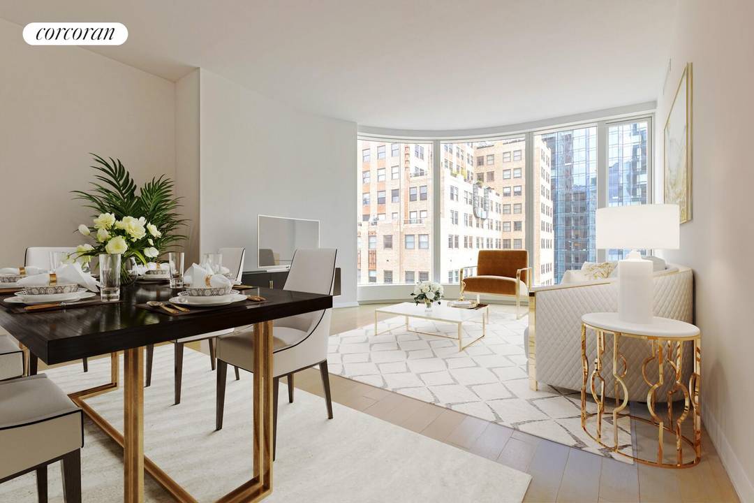Welcome to your warm and Sunny home in this beautiful luxury building designed by famous architect Helmut Jahn, Sunlight from the floor to ceiling windows fills up the whole apt, ...
