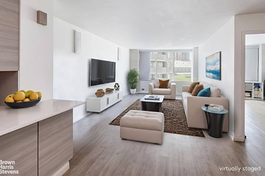 Large updated one bedroom in The Harmony, a full service building in Lincoln Square.