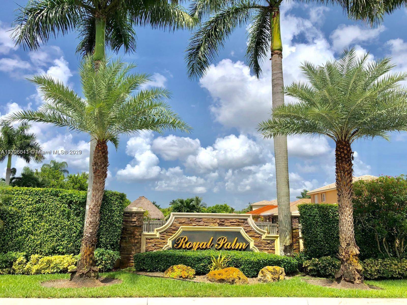 Gorgeous 3 bedrooms, 2. 5 bathrooms, 2 car garage with pool located in the highly desirable family friendly home in the Royal Palm Gated Community !
