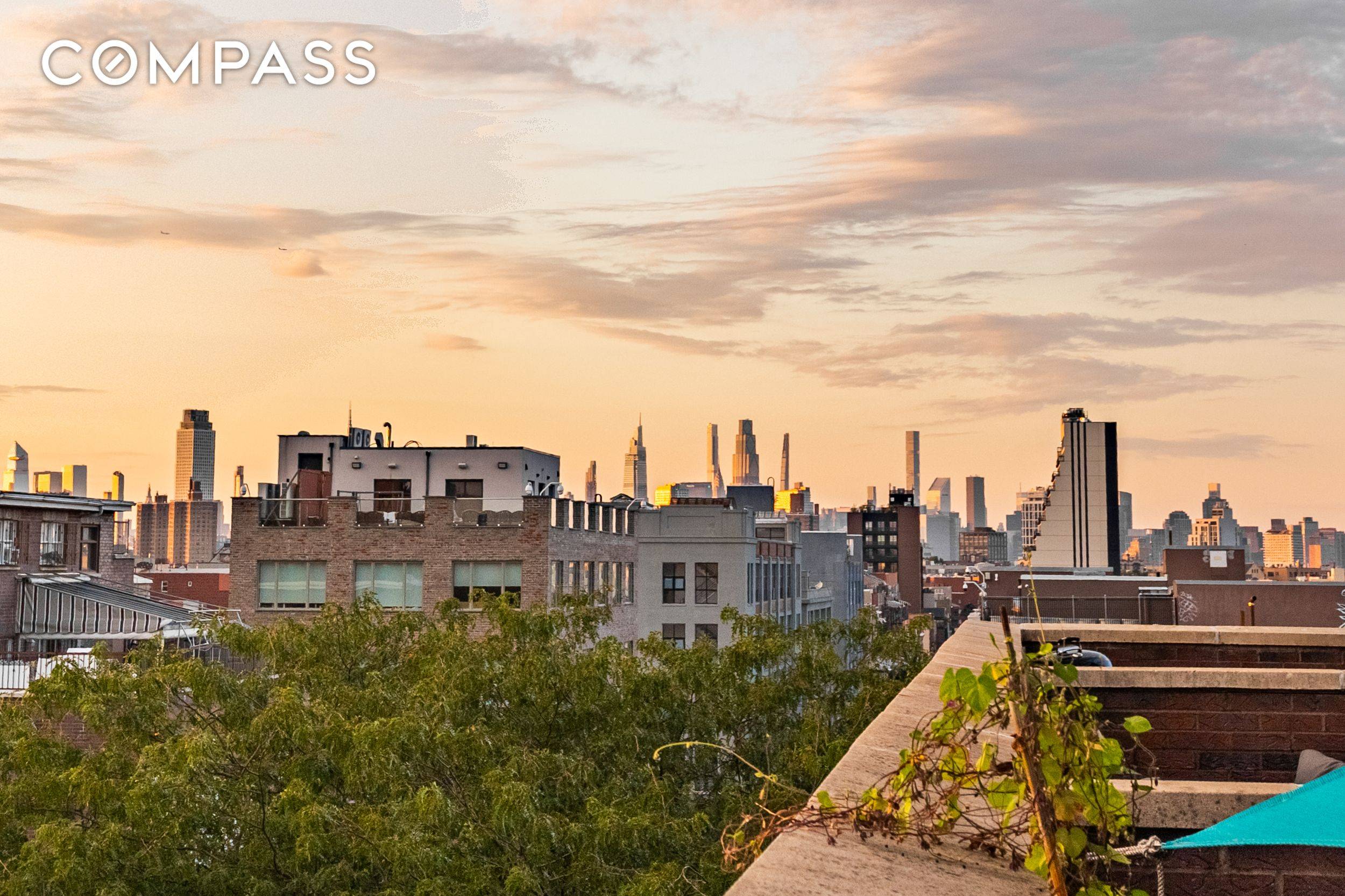 Welcome to this beautiful 2BR 1BA residence, where a keyed elevator opens directly into your home and a private terrace offers sweeping views of Manhattan and Downtown Brooklyn, perfect for ...