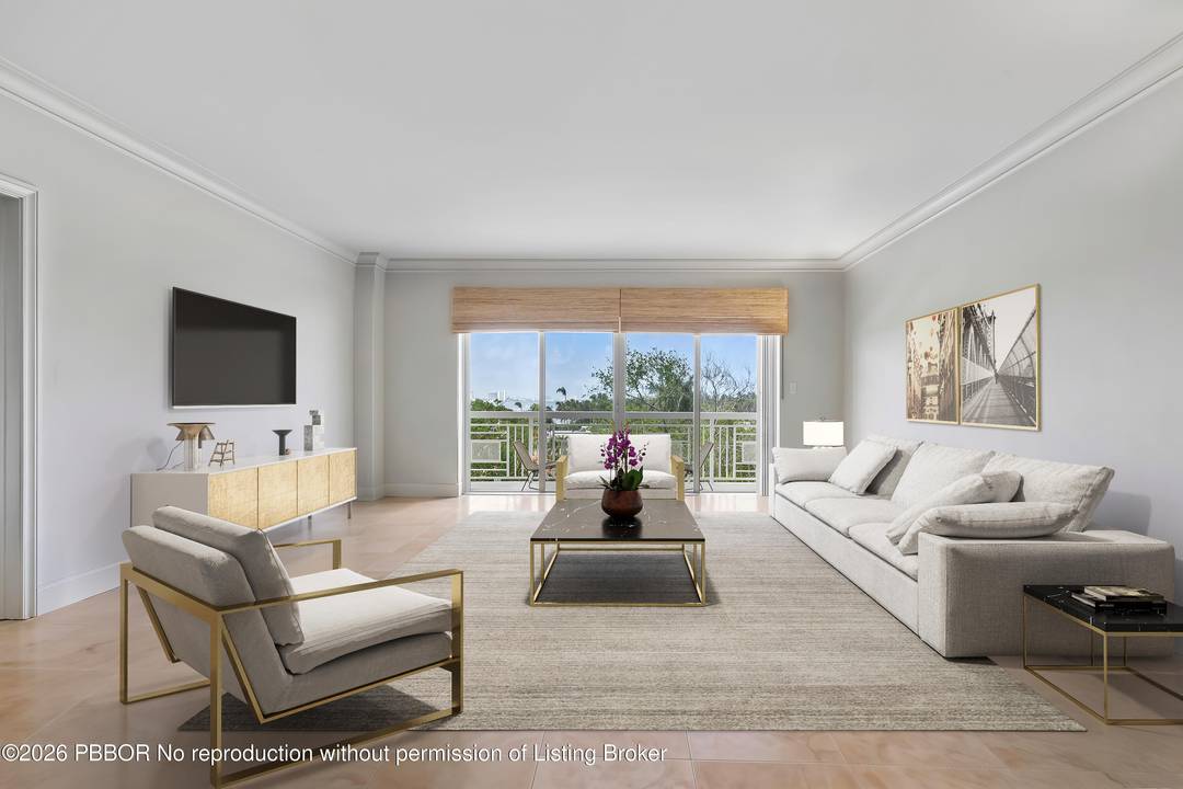 Bright and inviting 2BR 2BA residence in the coveted Lake Towers, a boutique waterfront building in the heart of Palm Beach.