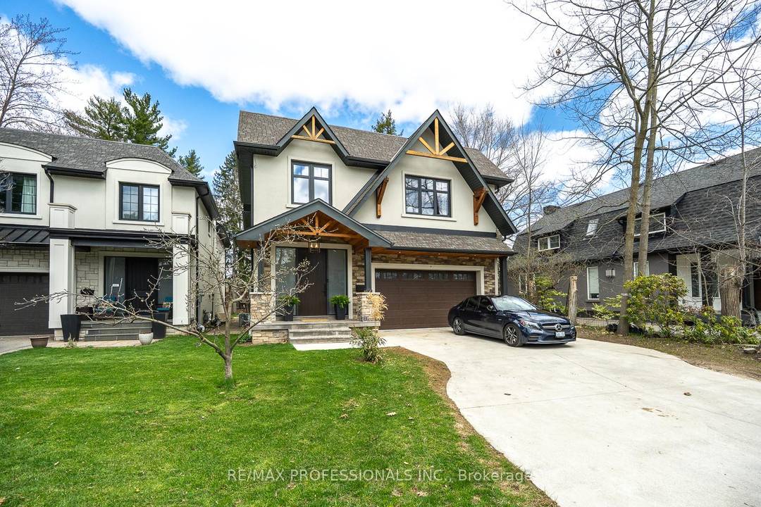 Experience architectural elegance in the heart of Lorne Park where cutting edge ICF construction meets European inspired luxury on an extra deep lot in a serene treed setting.