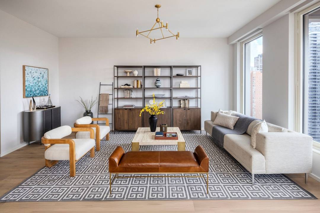 Residence 19A is a gracious three bedroom, three bathroom home with private terrace overlooking the East River.